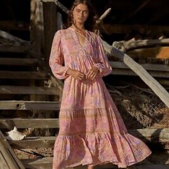 Spell and the Gypsy Collective Butterfly Boho Maxi Dress-Musk XL - Picture 4 of 5